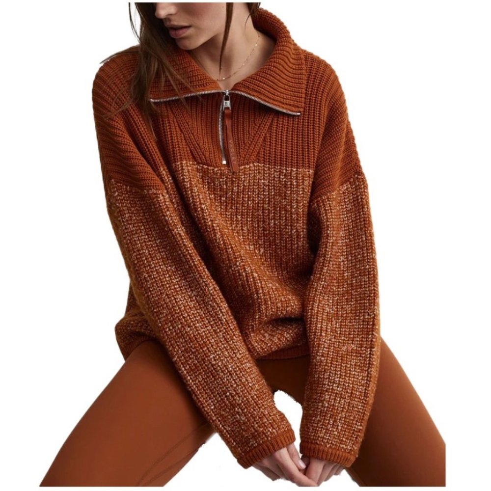 Varley Willard Knit half zip sweater